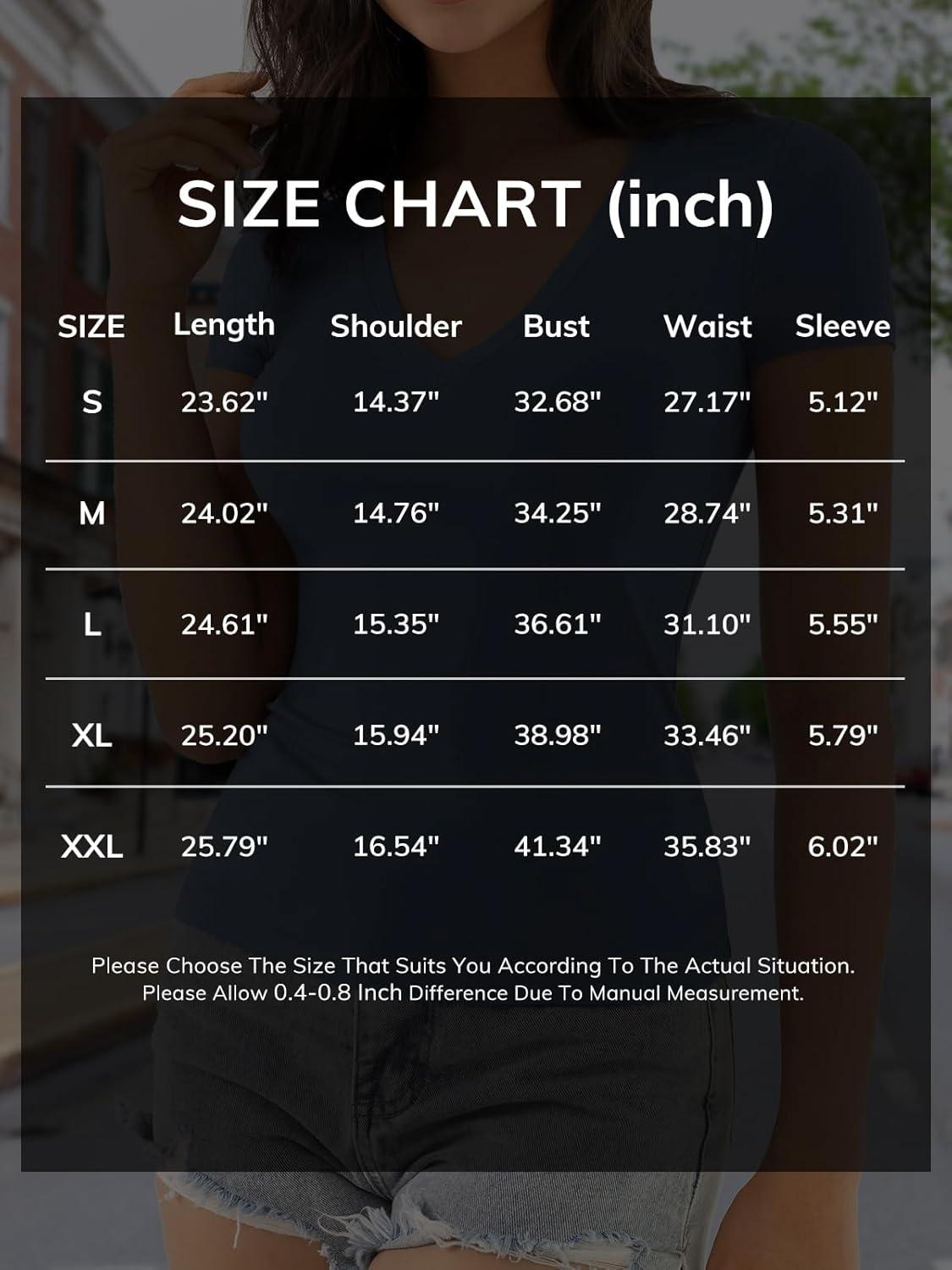 imageATHMILE Womens Deep V Neck Short Sleeve Slim Fit T Shirt Tops TeeGreygreen