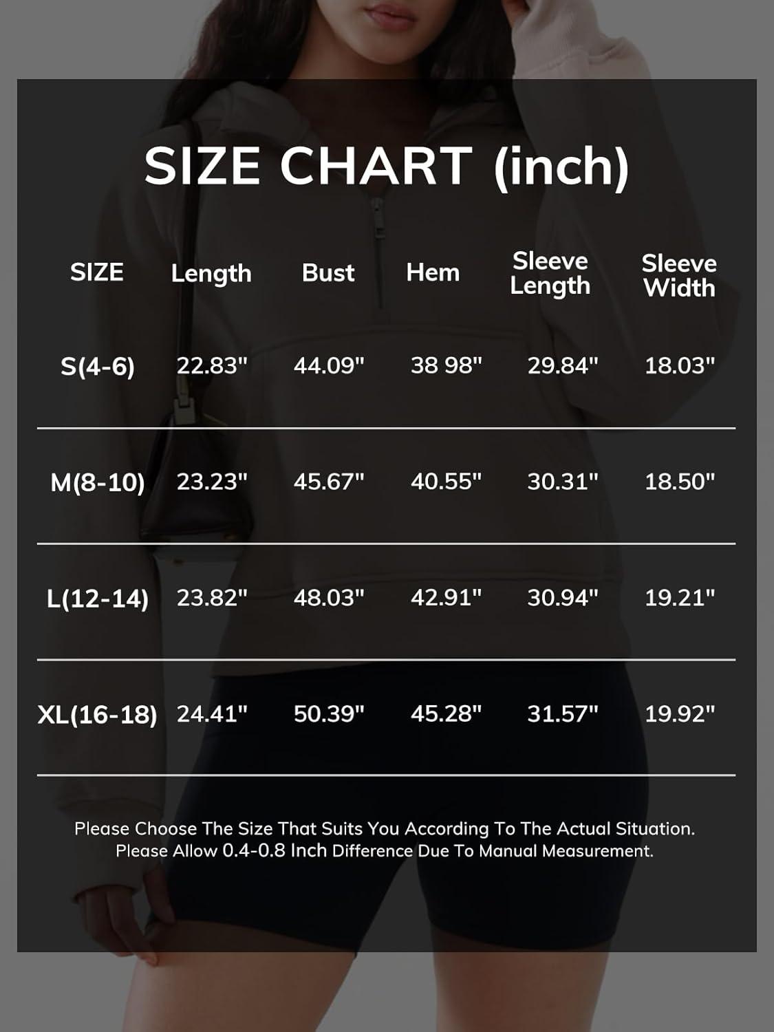 imageATHMILE Womens Hoodies Long Sleeve Fleece Quarter Zip Pullover Workout Oversized Sweatshirt Fall Winter Crop Jacket Tops 2025Armygreen