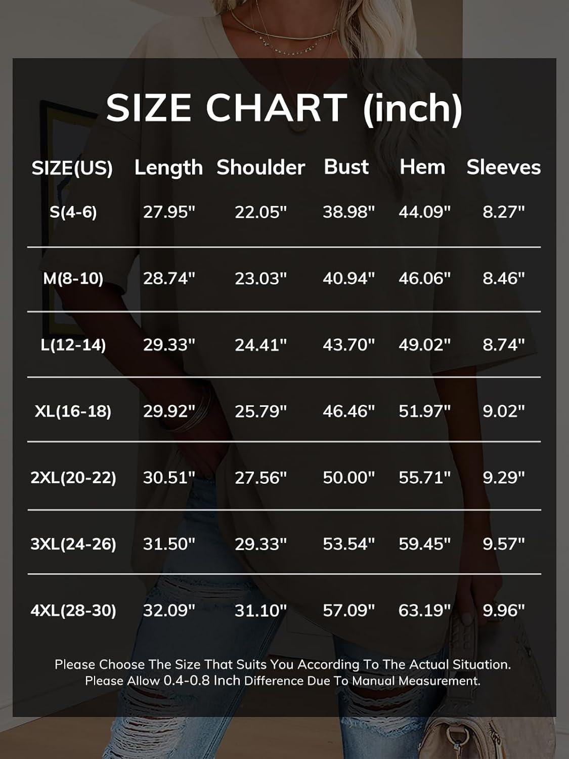 imageATHMILE Womens Oversized Shirts V Neck Plus Size Spring Workout Summer Tops Beach Vacation 2026 Gym Clothes Basic TeeLight Brown