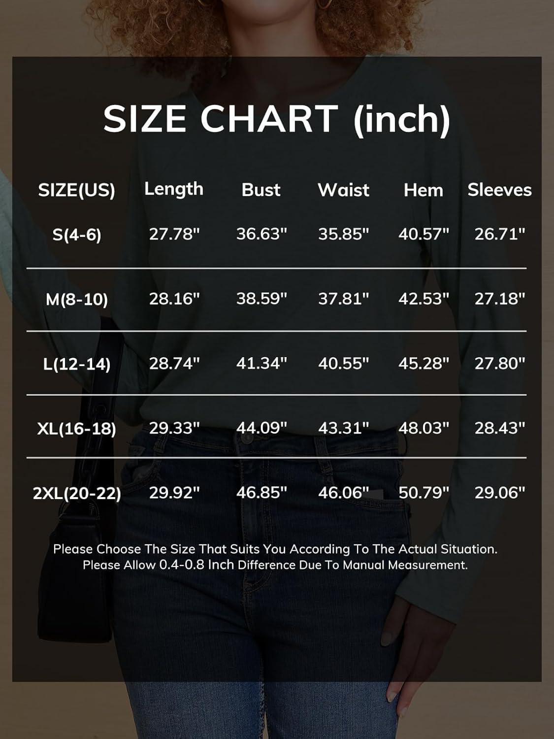 imageATHMILE Long Sleeve Shirts for Women Fall Outfit 2026 Fashion Casual T Shirt Round Neck Basic Loose Tunic TopsWhite