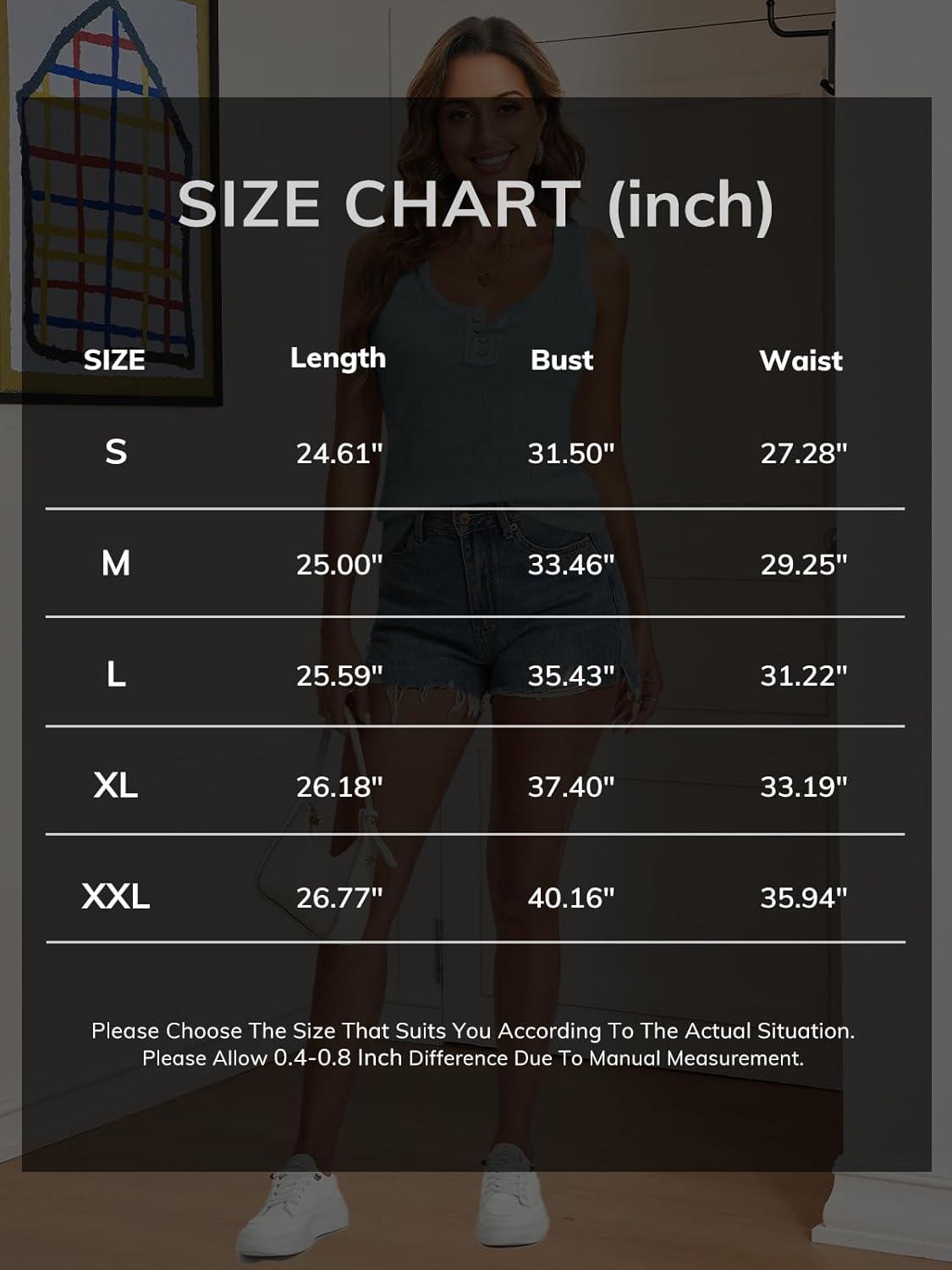 imageATHMILE Women Tank Tops Summer Casual Ribbed Sleeveless Basic Cami Top Slim Henley Button Down Blouses BeachKhaki