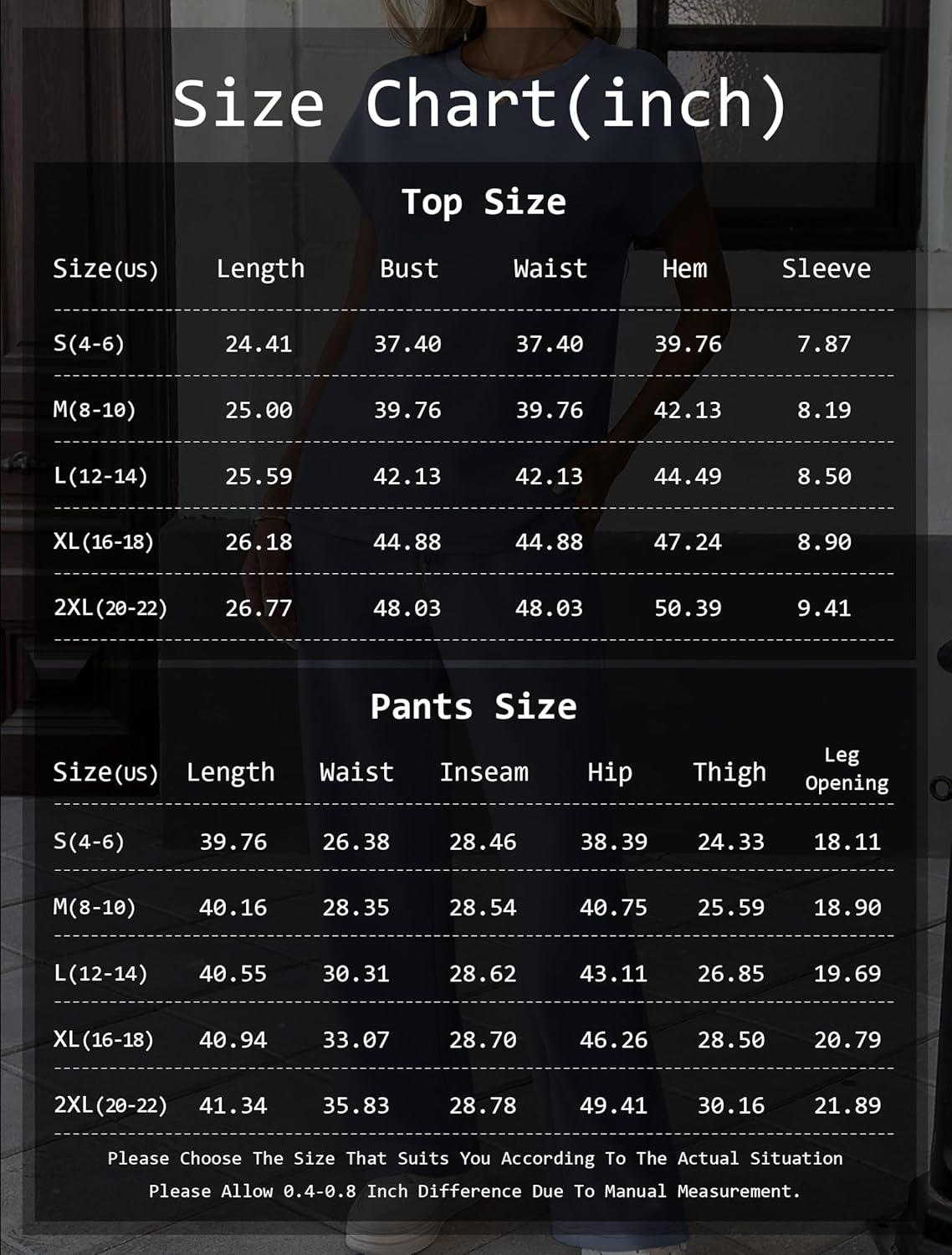 imageATHMILE Two Piece Sets for Women Casual Summer Travel Outfits Cap Sleeve Vacation Cap Sleeve Wide Leg Pants Lounge SetGreen