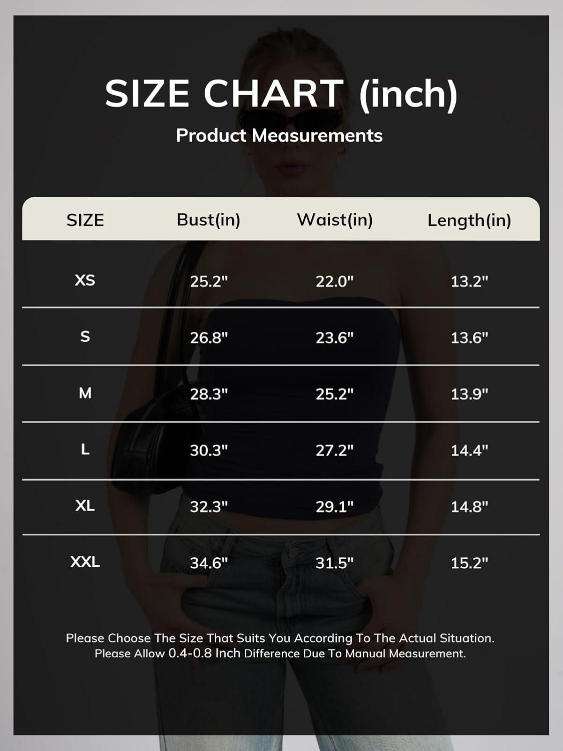 imageATHMILE Women Sexy Tube Top Summer Y2K Going Out Double Lined Basic Tank TopBrown