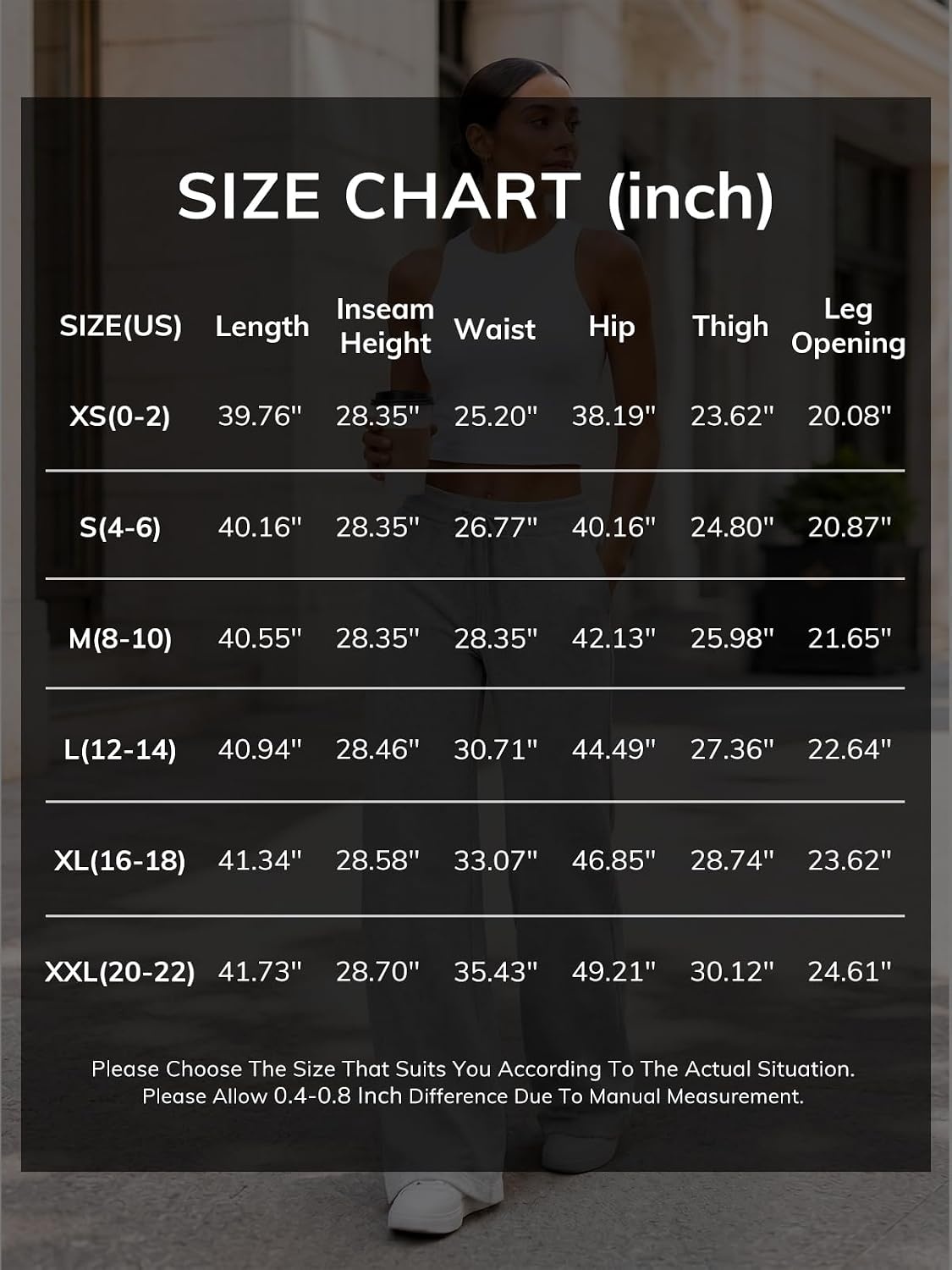 image:imageATHMILE Womens Sweatpants 2026 Fall Baggy Wide Leg Sweatpant Fleece Lined Straight Leg Sweat PantsLightweightdark Grey