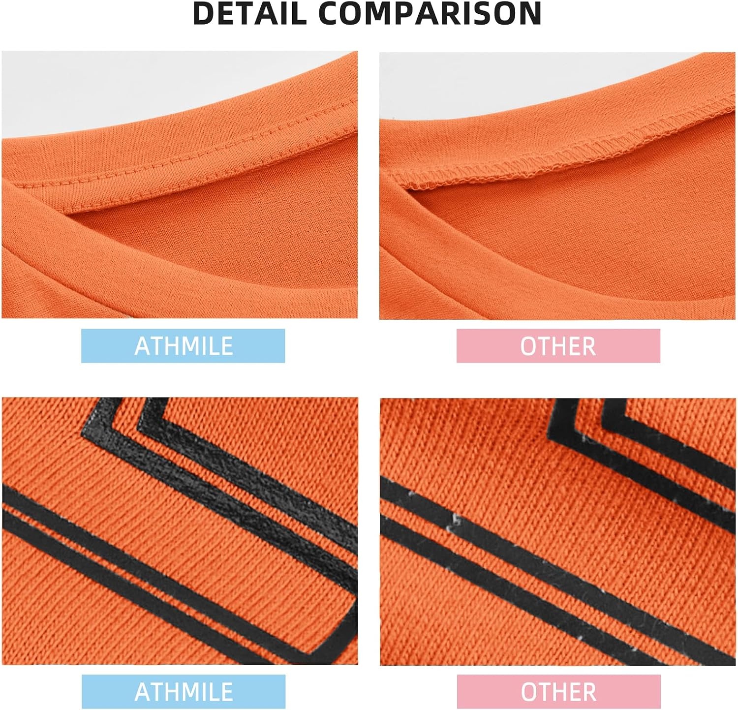 image:imageATHMILE Womens Oversized T Shirts Short Sleeve Workout Tops Cotton Casual Loose Fit Basic Graphics Gym Summer Plus Size Fashion ClothesOrange
